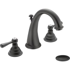 imageMoen T6125WR Kingsley TwoHandle High Arc Bathroom Faucet Valve Required Wrought Iron