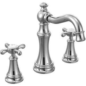 imageMoen TS42114ORB Weymouth TwoHandle Widespread Cross Handle Bathroom Faucet Trim Kit Valve Required Oil Rubbed BronzeOil Rubbed Bronze