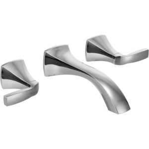 imageMoen Voss Oil Rubbed Bronze TwoHandle Wall Mount Bathroom Faucet Trim Kit Valve Required T6906ORBChrome