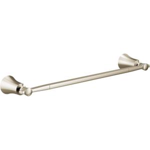 imageMoen YB0318CH Flara 18Inch Single Towel Bar ChromePolished Nickel