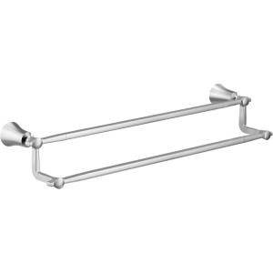 imageMoen YB0322CH Flara 24Inch Double Towel Bar ChromeChrome