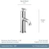 imageMoen 6145BL Gibson One Handle Single Hole Modern Bathroom Sink Faucet with Optional Deckplate Matte BlackBrushed Nickel
