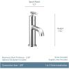 imageMoen 6145BL Gibson One Handle Single Hole Modern Bathroom Sink Faucet with Optional Deckplate Matte BlackChrome