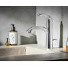 imageMoen 6170 Glyde Single Handle Bathroom Sink Faucet with Optional Deckplate Chrome