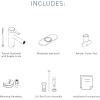 imageMoen 6190BG Align One Handle Modern Bathroom Faucet with Drain Assembly and Optional Deckplate Brushed GoldMatte Black