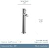 imageMoen 6192BLAlign OneHandle Single Hole Modern Vessel Sink Bathroom Faucet