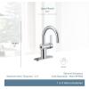 imageMoen 6221 CIA Collection Single Handle Bathroom Sink Faucet ChromeBrushed Gold