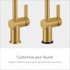 imageMoen 6221 CIA Collection Single Handle Bathroom Sink Faucet ChromeBrushed Gold
