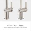 imageMoen 6221 CIA Collection Single Handle Bathroom Sink Faucet ChromeBrushed Nickel