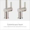 imageMoen 6221 CIA Collection Single Handle Bathroom Sink Faucet ChromeBrushed Nickel