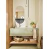 imageMoen 6221 CIA Collection Single Handle Bathroom Sink Faucet ChromeBrushed Nickel