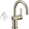 imageMoen 6221 CIA Collection Single Handle Bathroom Sink Faucet ChromeBrushed Nickel