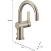 imageMoen 6221 CIA Collection Single Handle Bathroom Sink Faucet ChromeBrushed Nickel