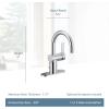 imageMoen 6221 CIA Collection Single Handle Bathroom Sink Faucet ChromeChrome