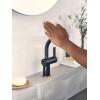 imageMoen 6221 CIA Collection Single Handle Bathroom Sink Faucet ChromeMatte Black