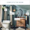 imageMoen 6402BL Belfield OneHandle Bathroom Sink Faucet with Drain Assembly and Optional Deckplate Matte Black