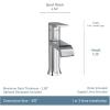 imageMoen 6702BN Genta LX One Handle Single Hole Modern Bathroom Sink Faucet with Optional Deckplate Brushed NickelChrome