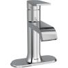 imageMoen 6702BN Genta LX One Handle Single Hole Modern Bathroom Sink Faucet with Optional Deckplate Brushed NickelChrome