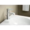 imageMoen 6702BN Genta LX One Handle Single Hole Modern Bathroom Sink Faucet with Optional Deckplate Brushed NickelChrome