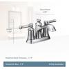 imageMoen 6802 Dartmoor TwoHandle Low arc Bathroom Faucet Chrome