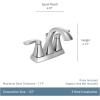 imageMoen 6901NL Voss TwoHandle High Arc Centerset Bathroom Faucet Polished Nickel