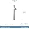 imageMoen Align Chrome OneHandle Single Hole Modern Vessel Sink Bathroom Faucet 6192Brushed Nickel