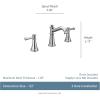 imageMoen Belfield Matte Black TwoHandle Widespread Bathroom Faucet Trim Kit Valve Required T6405BL