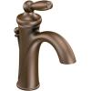imageMoen Brantford OilRubbed Bronze OneHandle Traditional LowArc Bathroom Faucet with Optional Deckplate and Available Vessel Sink Extension Kit 6600ORBOil Rubbed Bronze