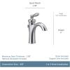 imageMoen Brantford OilRubbed Bronze OneHandle Traditional LowArc Bathroom Faucet with Optional Deckplate and Available Vessel Sink Extension Kit 6600ORBOil Rubbed Bronze