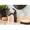imageMoen Brantford OilRubbed Bronze OneHandle Traditional LowArc Bathroom Faucet with Optional Deckplate and Available Vessel Sink Extension Kit 6600ORBOil Rubbed Bronze