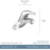 imageMoen Chateau Chrome Single Handle Bathroom Faucet Without Drain Assembly L4605