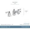 imageMoen Conway Chrome Two Handle Widespread Bathroom Sink Faucet with Valve Included 84926Chrome