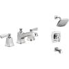 imageMoen Conway Chrome Two Handle Widespread Bathroom Sink Faucet with Valve Included 84926Chrome