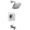 imageMoen Conway Chrome Two Handle Widespread Bathroom Sink Faucet with Valve Included 84926Chrome