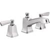 imageMoen Conway Chrome Two Handle Widespread Bathroom Sink Faucet with Valve Included 84926Chrome