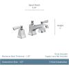 imageMoen Conway Chrome Two Handle Widespread Bathroom Sink Faucet with Valve Included 84926Spot Resist Brushed Nickel