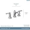 imageMoen Dartmoor Oil Rubbed Bronze TwoHandle Widespread Bathroom Faucet Traditional Bathroom Sink Faucet Valve Required T6805ORBChrome