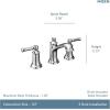 imageMoen Dartmoor Oil Rubbed Bronze TwoHandle Widespread Bathroom Faucet Traditional Bathroom Sink Faucet Valve Required T6805ORBMatte Black