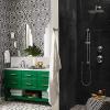 imageMoen Doux Chrome TwoHandle 8Inch Widespread Lever Handle Bathroom Faucet Trim Kit Valve Required TS6925Matte Black