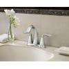 imageMoen Eva OilRubbed Bronze TwoHandle Centerset Lavatory Faucet with Drain Assembly Sink Faucet Bathroom 3Hole for Standard 4inch Countertop Setup 6410ORBChrome