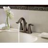 imageMoen Eva OilRubbed Bronze TwoHandle Centerset Lavatory Faucet with Drain Assembly Sink Faucet Bathroom 3Hole for Standard 4inch Countertop Setup 6410ORBOil Rubbed Bronze
