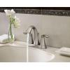 imageMoen Eva OilRubbed Bronze TwoHandle Centerset Lavatory Faucet with Drain Assembly Sink Faucet Bathroom 3Hole for Standard 4inch Countertop Setup 6410ORBBrushed Nickel