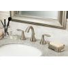 imageMoen Eva OilRubbed Bronze TwoHandle High Arc Widespread Bathroom Sink Faucet for 3Hole Setups with Valve Included TV6420ORBBrushed Nickel