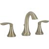 imageMoen Eva OilRubbed Bronze TwoHandle High Arc Widespread Bathroom Sink Faucet for 3Hole Setups with Valve Included TV6420ORBBrushed Nickel