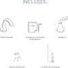 imageMoen Eva OilRubbed Bronze TwoHandle High Arc Widespread Bathroom Sink Faucet for 3Hole Setups with Valve Included TV6420ORBBrushed Nickel