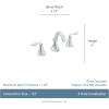 imageMoen Eva OilRubbed Bronze TwoHandle High Arc Widespread Bathroom Sink Faucet for 3Hole Setups with Valve Included TV6420ORBChrome