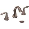 imageMoen Eva OilRubbed Bronze TwoHandle High Arc Widespread Bathroom Sink Faucet for 3Hole Setups with Valve Included TV6420ORBOil Rubbed Bronze