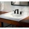 imageMoen Genta LX Matte Black TwoHandle High Arc Widespread Bathroom Sink Faucet for 3Hole Setups with Valve Included TV6708BL