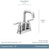 imageMoen Gibson Matte Black TwoHandle Centerset High Arc Modern Bathroom Faucet with Drain Assembly Contemporary Black Sink Faucet for 3Hole Countertops 6150BLMatte Black
