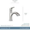 imageMoen Karis Chrome OneHandle Single Hole Bathroom Sink Faucet with Optional Deckplate 84346Brushed Nickel